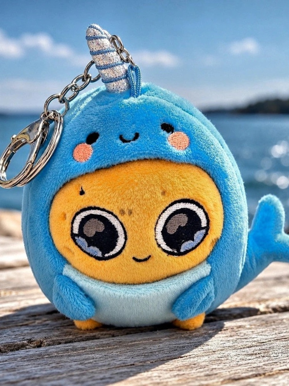 Sad Nuggie | ✨RARE!✨ | Narwhal Mini Plush Keychain | Christmas Blind Box 2025